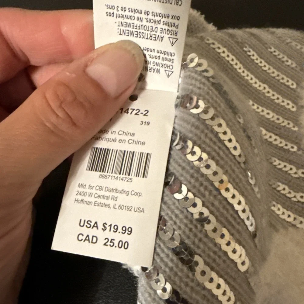 NWT Claire's Animal Style Kids Beanie-Sequined
